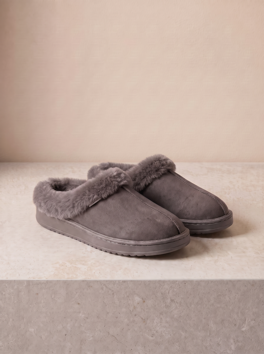 Dames Pantoffels met Corduroy Afwerking