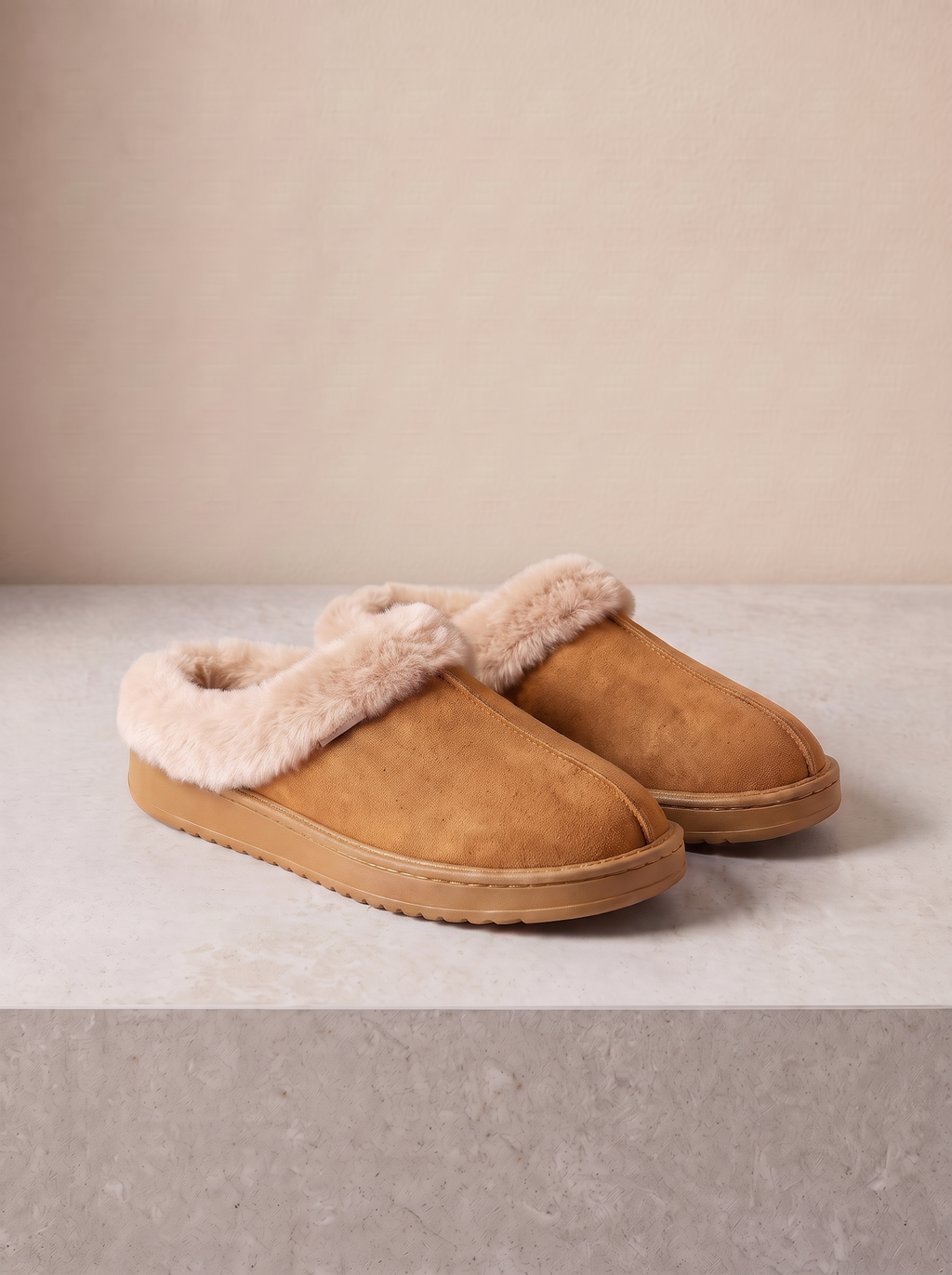 Dames Pantoffels met Corduroy Afwerking