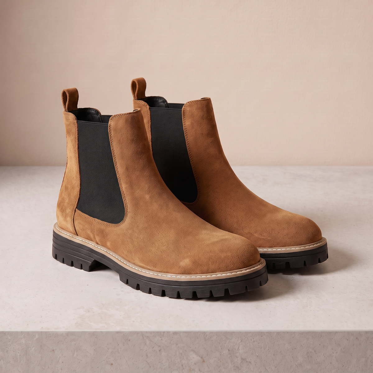 Dames Luxe Chelsea Boots met Elastische Zijpanelen