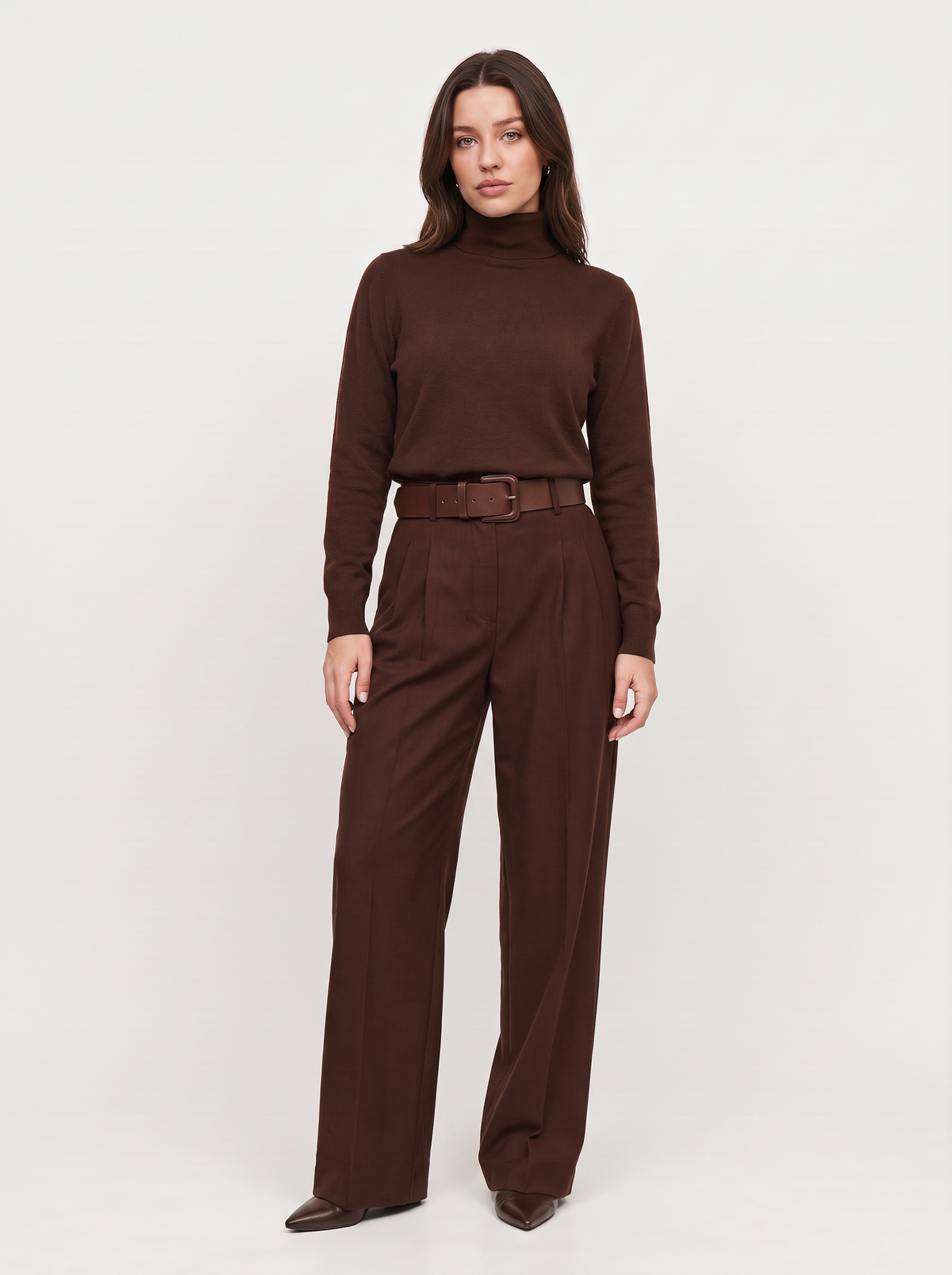 Dames Tweedelige Set met Coltrui en Pantalon