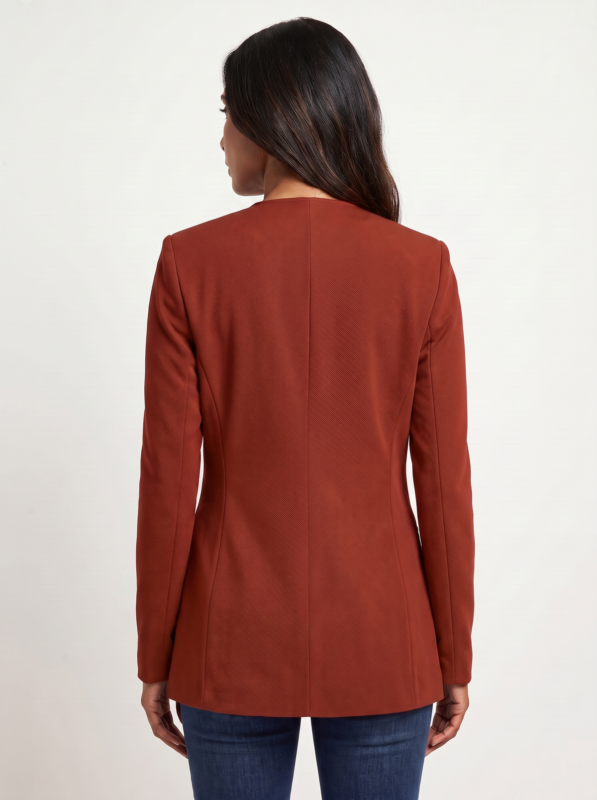 Dames A-Lijn Blazer met V-Hals en Knoopsluiting