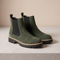 Dames Luxe Chelsea Boots met Elastische Zijpanelen