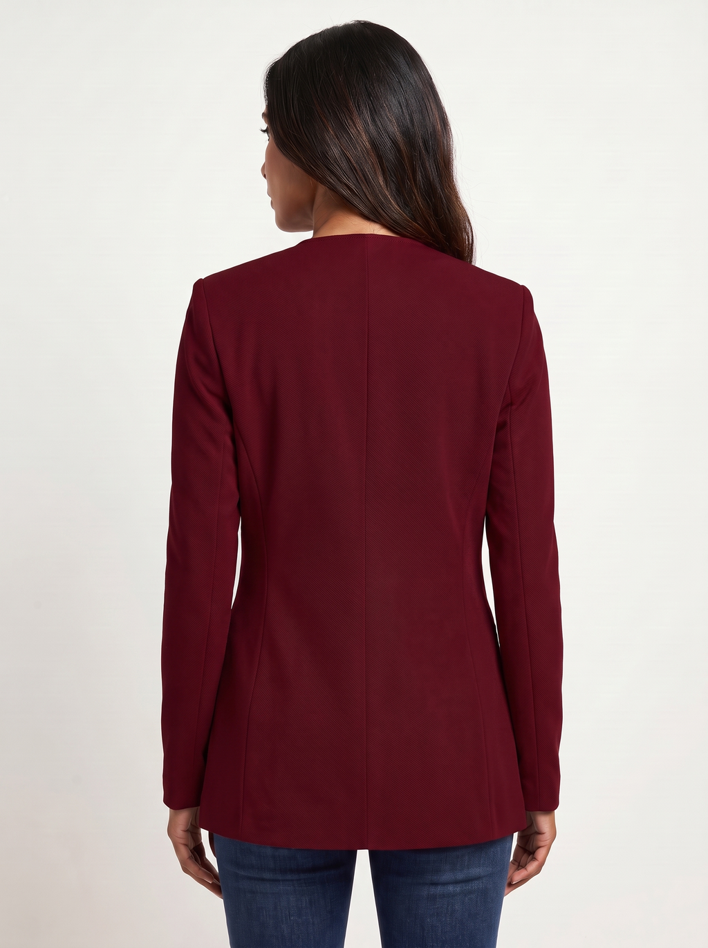 Dames A-Lijn Blazer met V-Hals en Knoopsluiting