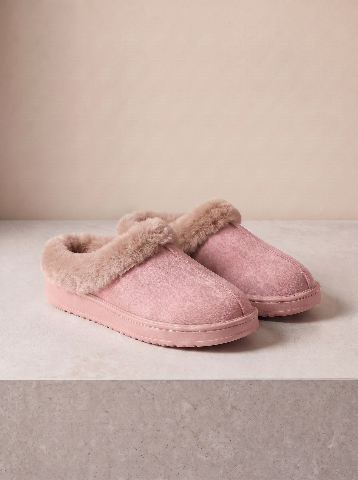 Dames Pantoffels met Corduroy Afwerking