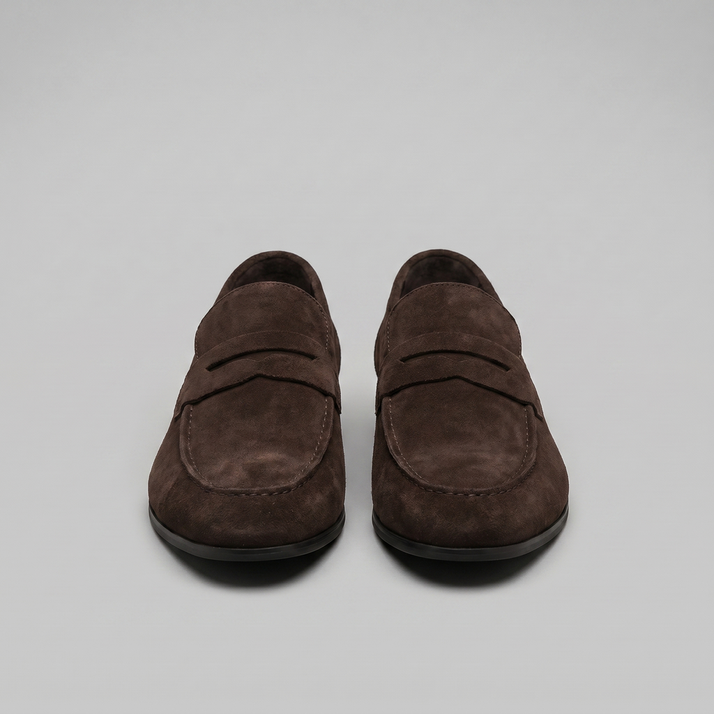 Suede Penny Loafers Heren Smart Casual