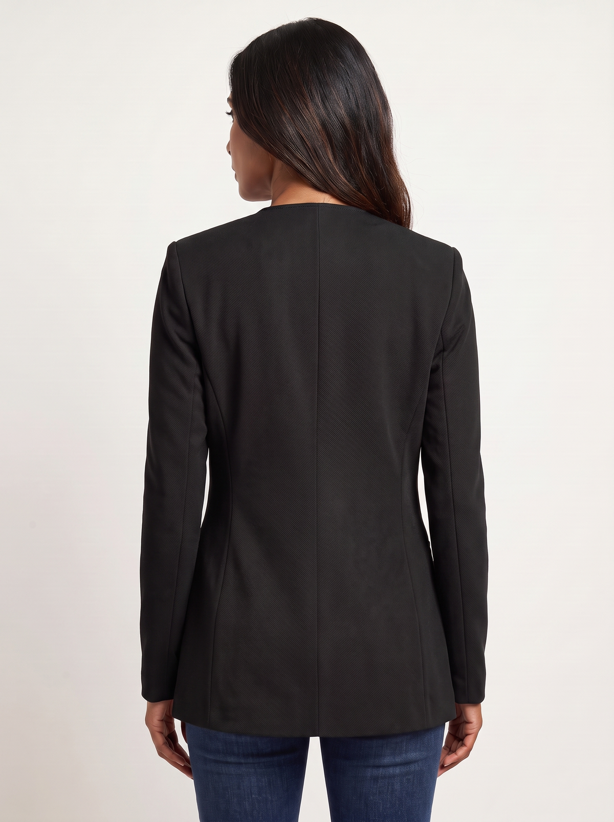 Dames A-Lijn Blazer met V-Hals en Knoopsluiting