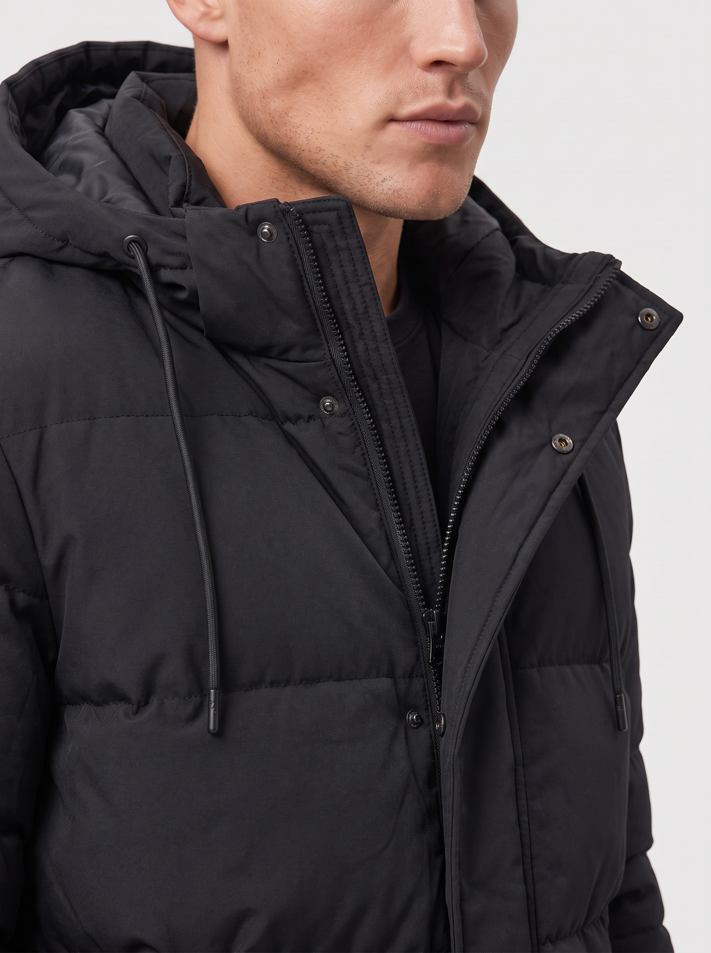 Heren Gewatteerde Parka Winterjas
